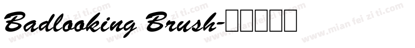 Badlooking Brush字体转换